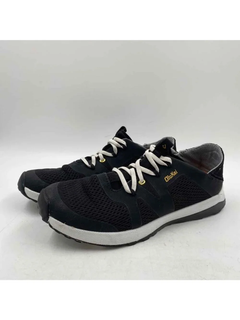 Olu Kai Women's Shoe Size 8 Black mesh Sneakers